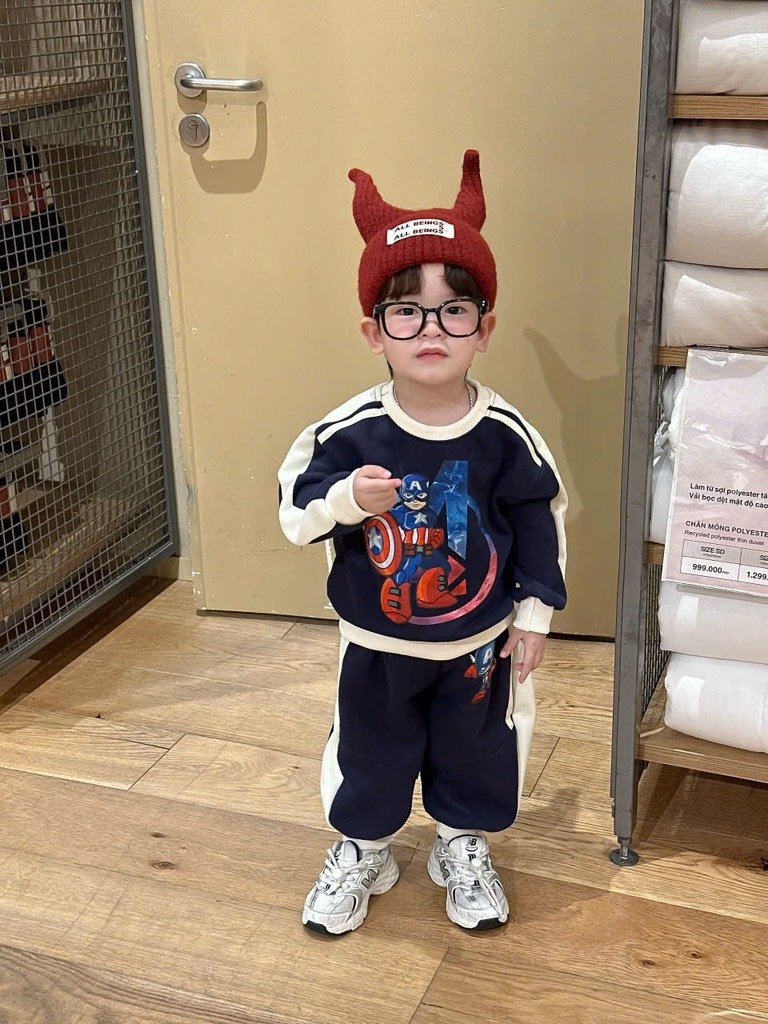 SET BỘ DÀI NỈ SIÊU NHÂN MARVAL 2 MÀU PHỐI BÉ TRAI