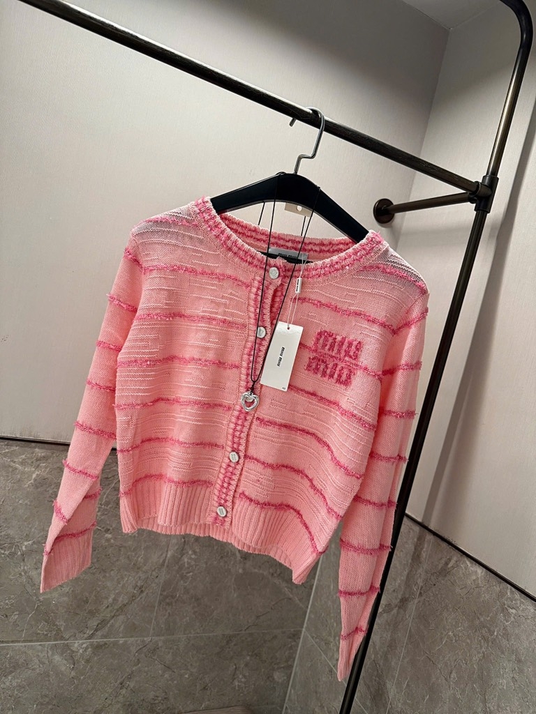 ÁO LEN CAẢDIGAN HỒNG MIU MIU NỮ