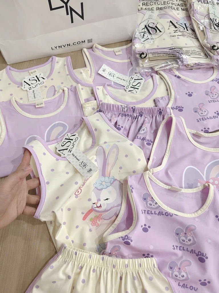 SET 3 BỘ TÍM STELLA LU BÉ GÁI ( xả 99k)