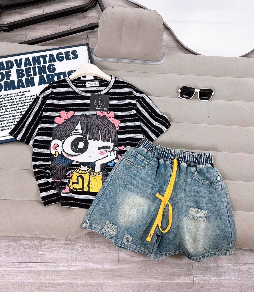 SET BÉ GÁI SIZE ĐẠI 2 MÀU (SALE 119k)