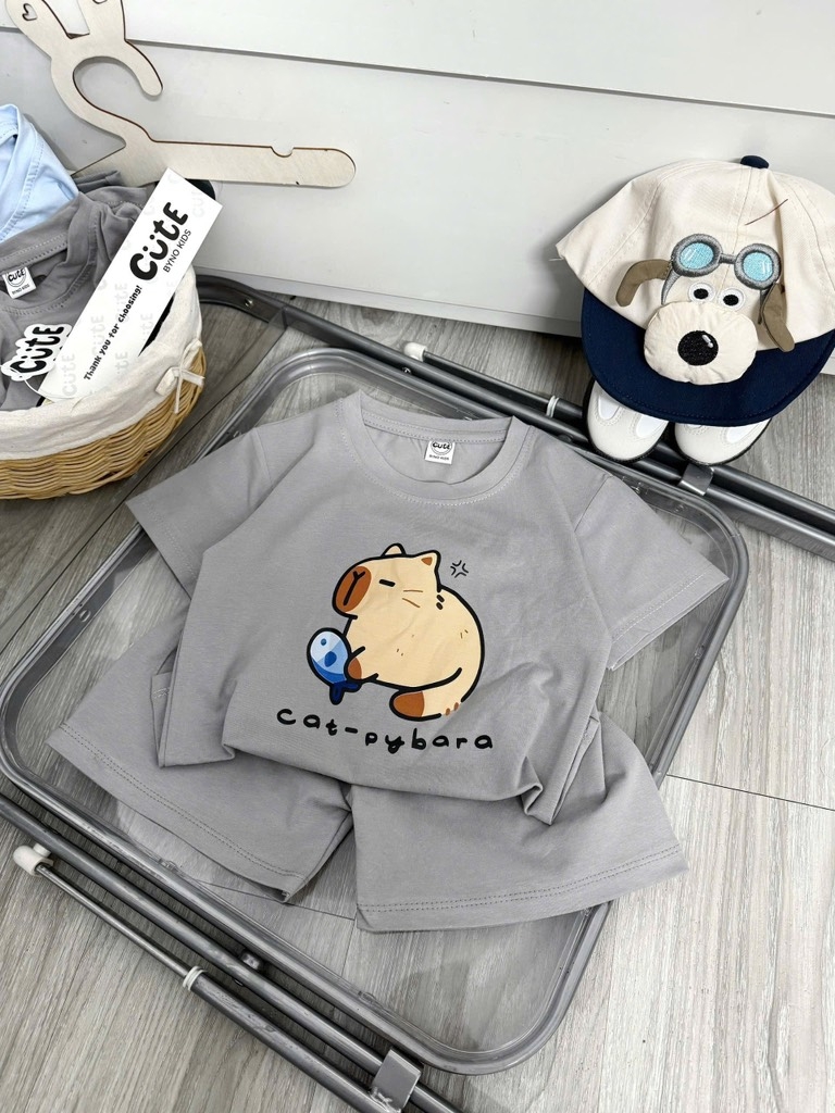 SET 2B CAPY XANH XÁM BÉ TRAI (SALE 77k)
