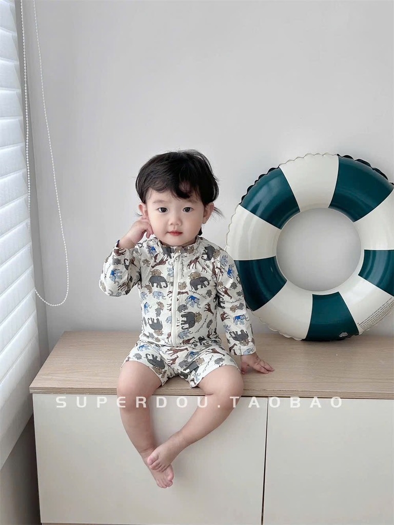 ĐỒ BƠI - SET 2 BỘ BIKINI ANIMALS BÉ TRAI( xả 99k )