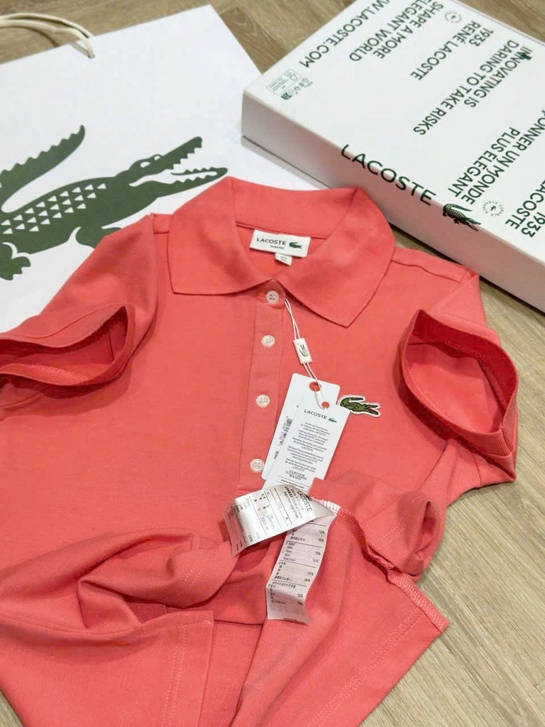 ÁO POLO CÁ SẤU MÀU CAM ĐÀO NỮ