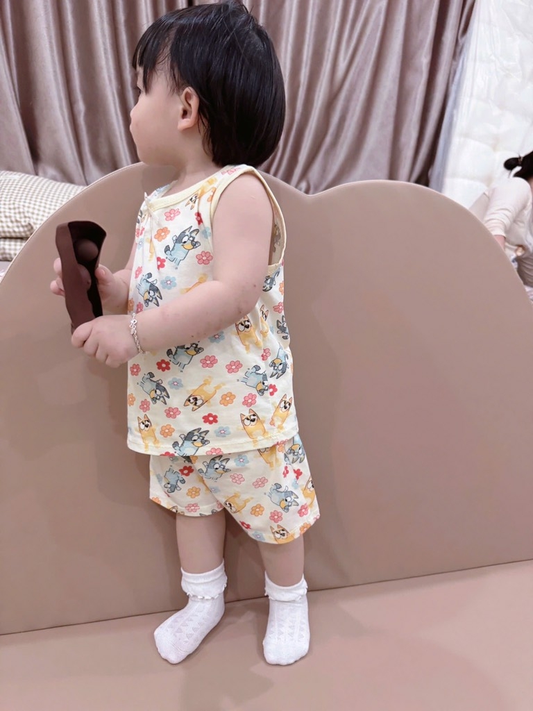 SET 2 BỘ BLUEY BA LỖ CHO BÉ GÁI SẴN