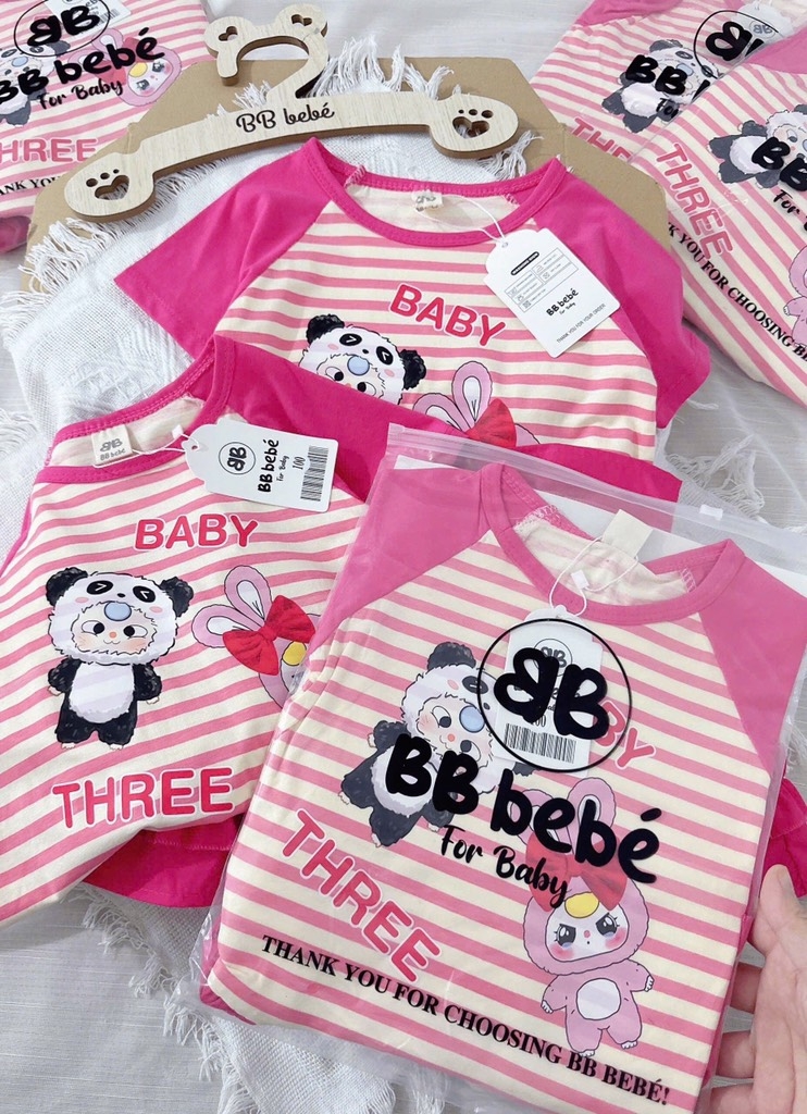 VÁY BÉ BABY THREE 2 MÀU HỒNG BÉ GÁI(XẢ 59k)
