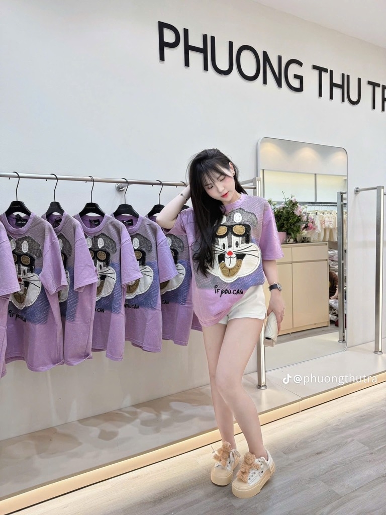 ÁO PHÔNG HỒNG TÍM THỎ NỮ SẴN(XẢ 60k)
