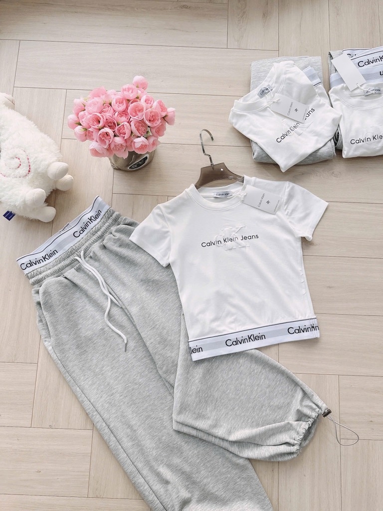 SET THUN CALVIN KEVIN BO GẤU QUẦN SUÔNG NỮ SẴN (SALE 139k)