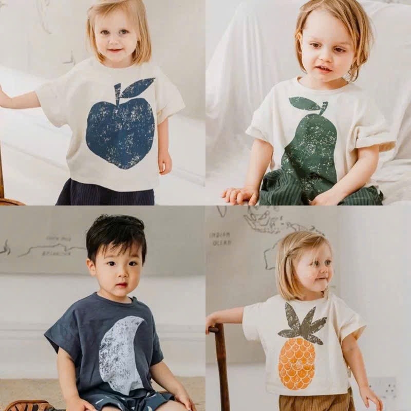 SET 5 ÁO PHÔNG CỘC TAY DỨA CHO BÉ GÁI BÉ TRAI(XẢ 119k)