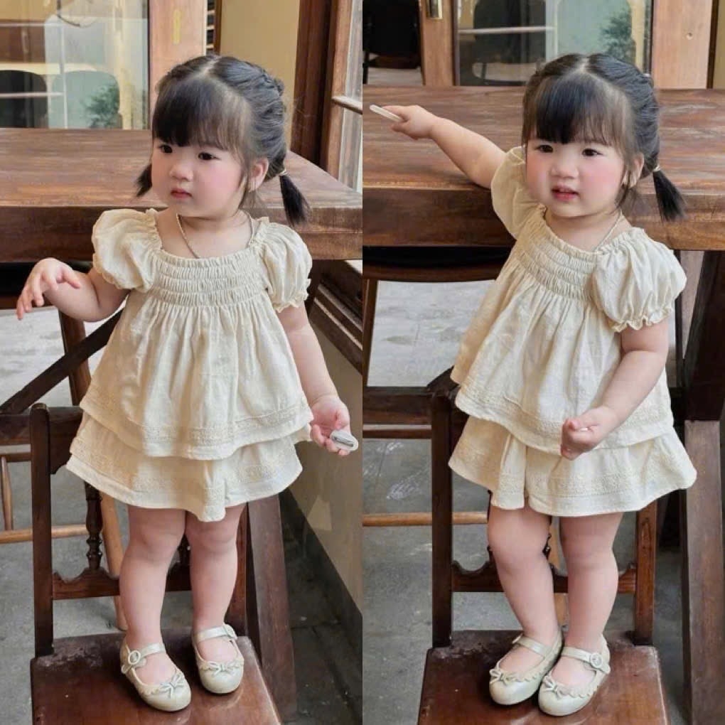 SET ÁO BABYDOLL QUẦN BÉ GÁI