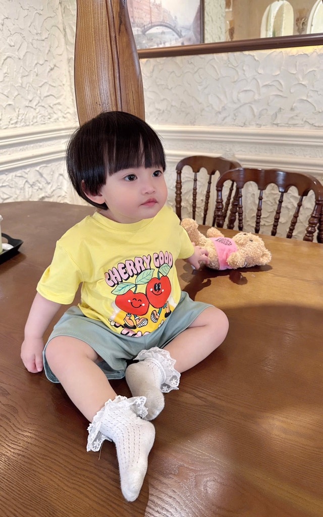 SET 3 BỘ CỘC TAY HOA QUẢ BÉ TRAI BÉ GÁI SẴN (SALE 137k)