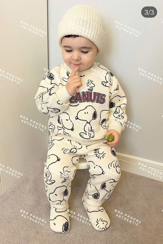SET DÀI HAI DA CHÚ CHÓ PEANUTS BÉ TRAI