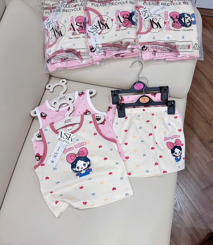 SET 2 BỘ BA LỖ BẠCH TUYẾT BÉ GÁI (XẢ 79k)