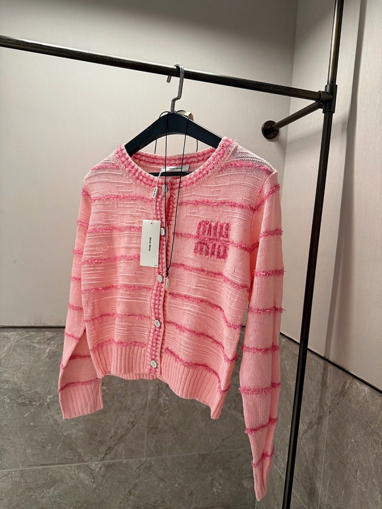 ÁO LEN CAẢDIGAN HỒNG MIU MIU NỮ