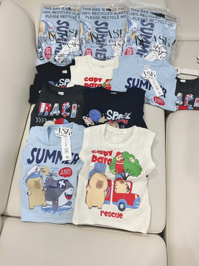 SET 4 ÁO CAPYPARA BÉ TRAI