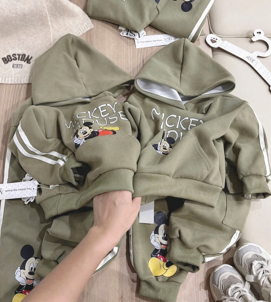 SET DÀI NỈ HAI DA RÊU MICKY BÉ TRAI