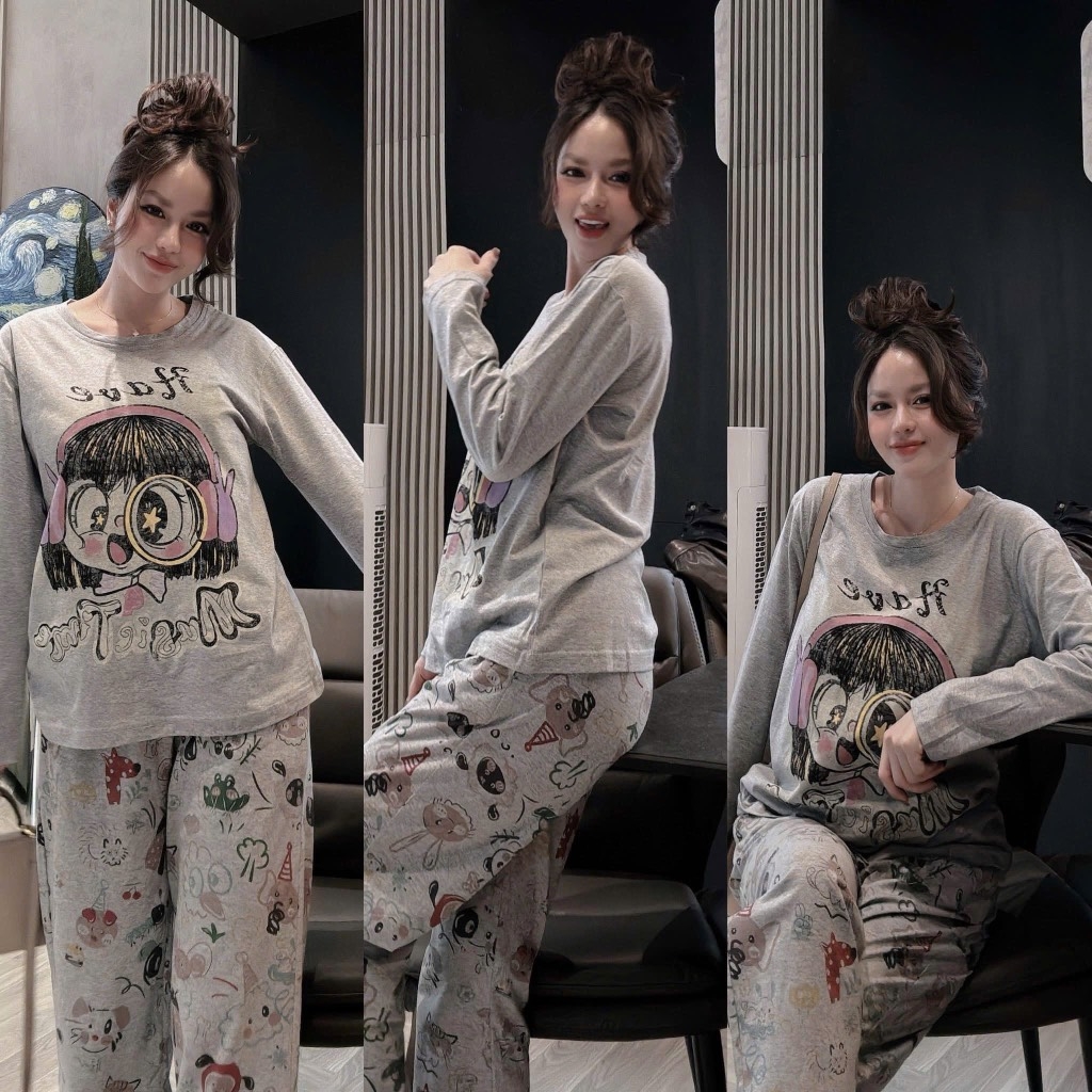 SET DÀI XÁM CÔ GÁI NỮ THU ĐÔNG