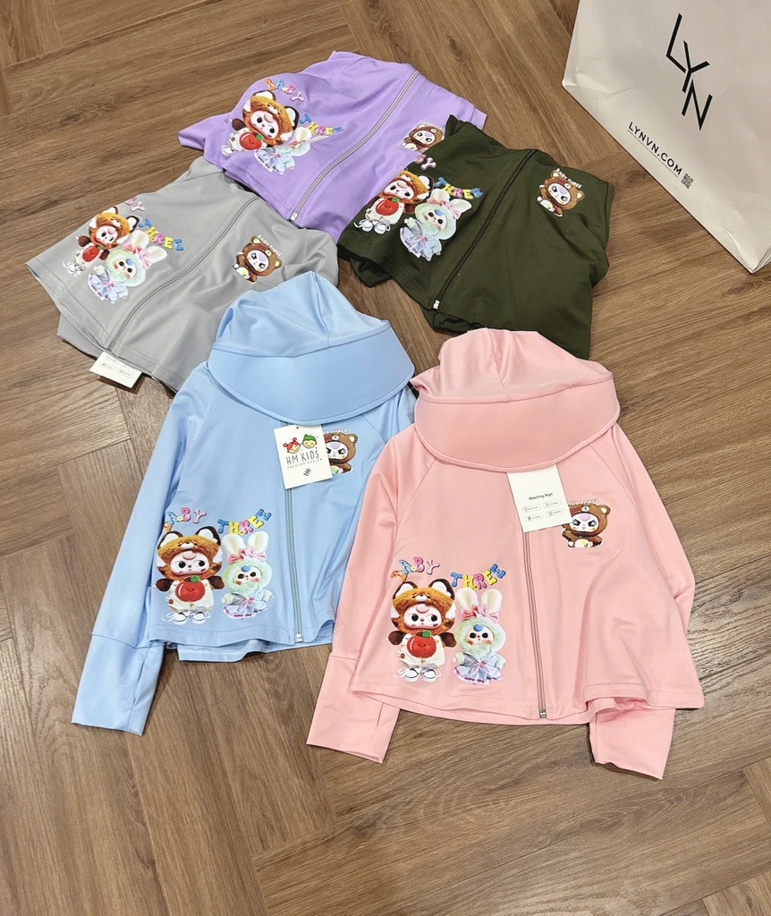 ÁO NẮNG BABY THREE CHO BÉ TRAI BÉ GÁI SẴN (SALE 50k)