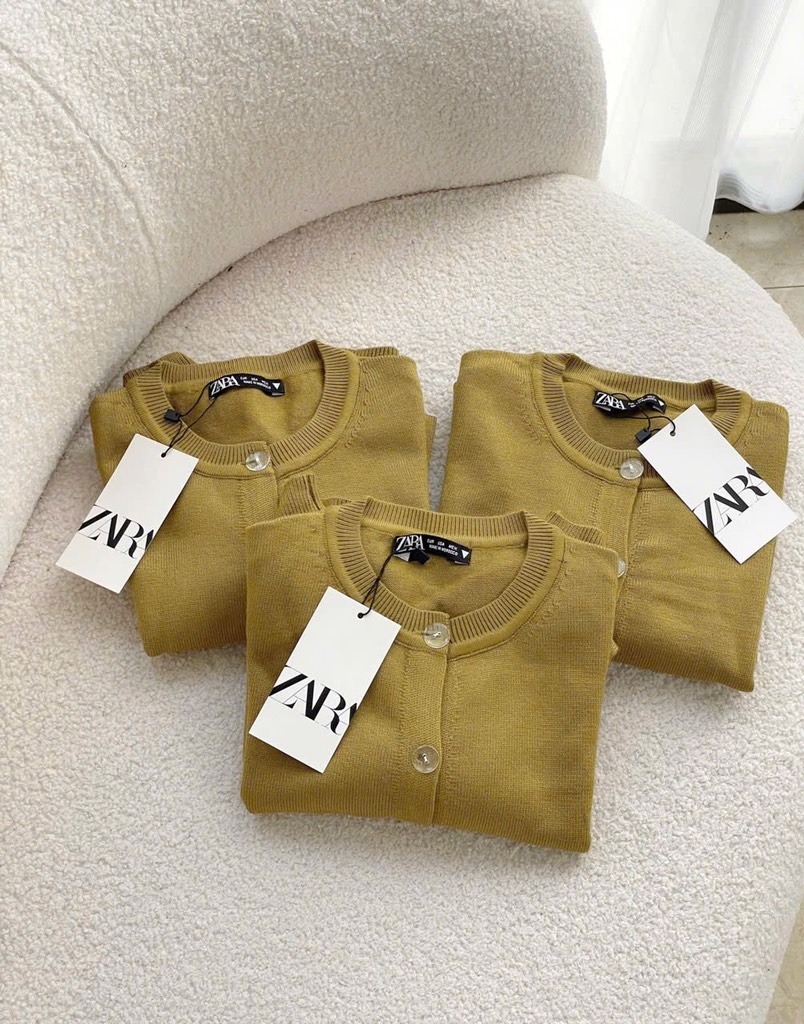 ÁO LEN CADIGAN Z.ARA CỔ TRÒN NỮ