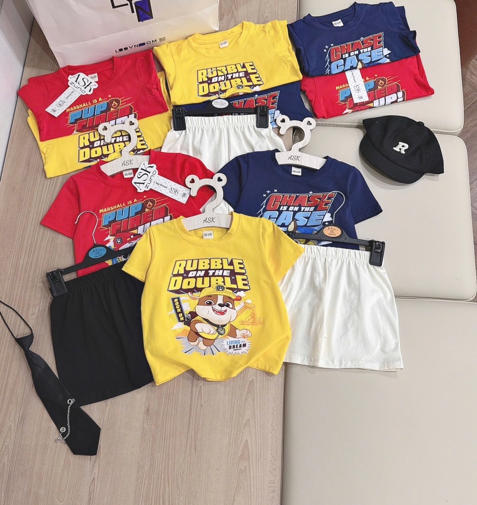 SET 3 BỘ CHÚ CHÓ CỨU HỘ BÉ TRAI