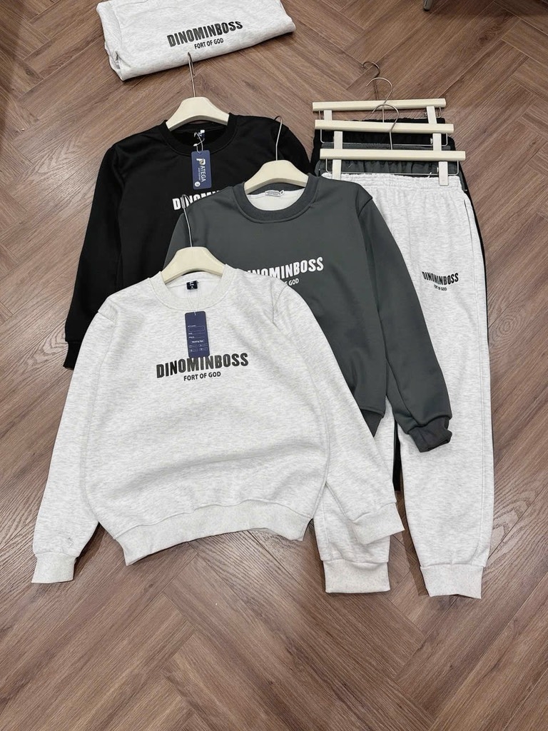 BỘ DÀI NỈ DINO 3 MÀU NAM THU ĐÔNG