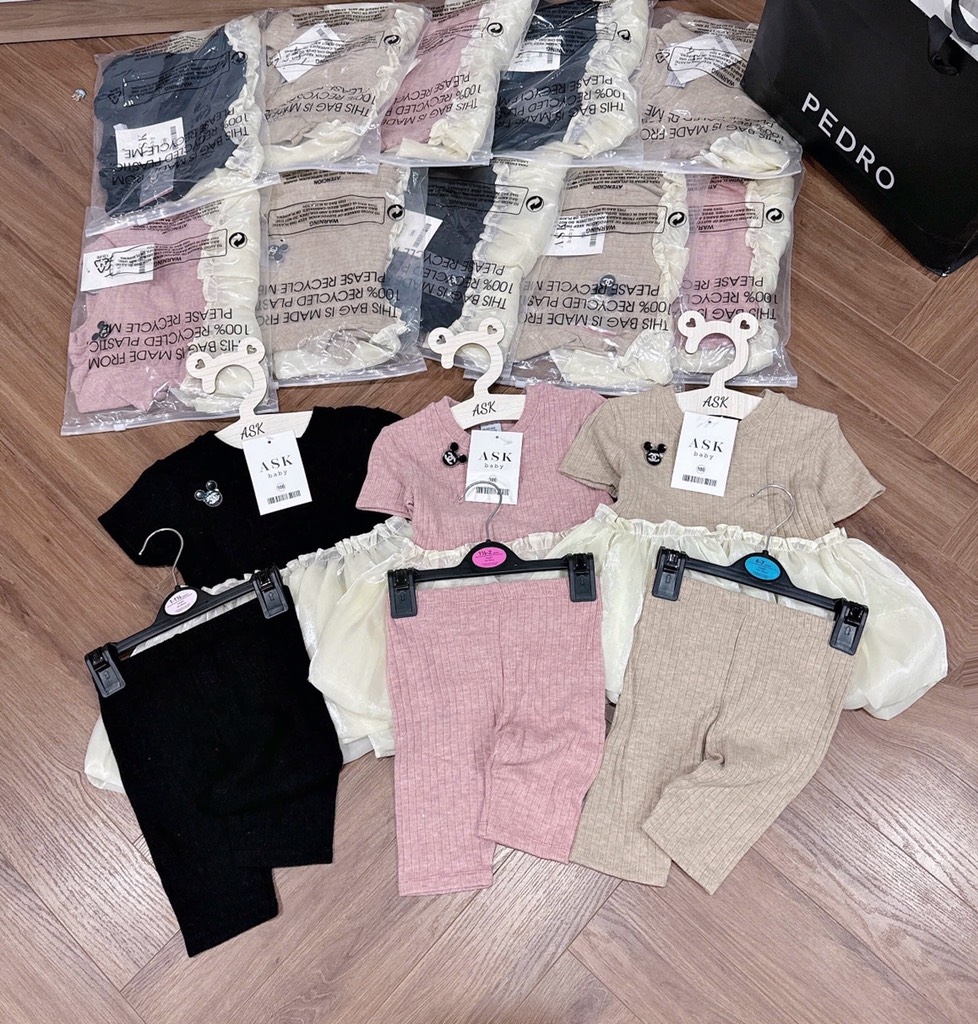 SET BỘ PHỐI BÈO BỒNG BÍ BÉ GÁI SẴN (SALE 75k)