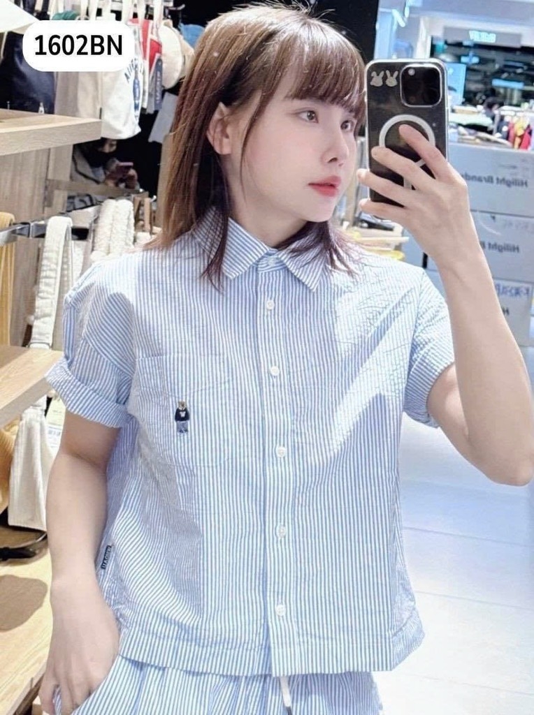 SET KẺ SỌC THÊU GẤU WHOAU CỘC TAY 2M NỮ (LOAD LẠI GIÁ)