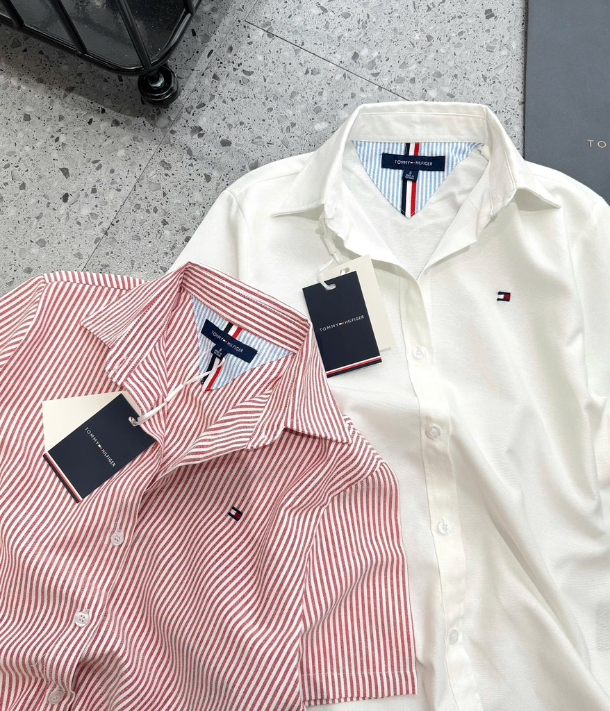 ÁO SƠ MI TUỒN TOMMY 2 MÀU NỮ (TĂNG GIÁ) SẴN