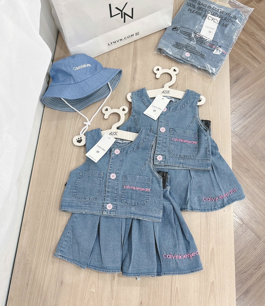 SET JEAN CALVIN KÈM MŨ BÉ GÁI (LOẠI RẺ)(XẢ 59k)