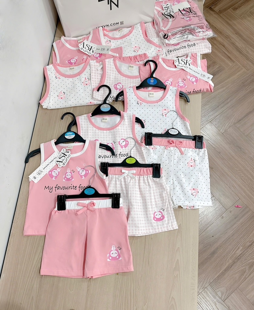 SET 3 BỘ BA LỖ TONE HỒNG BÉ GÁI SẴN (SALE 119k)
