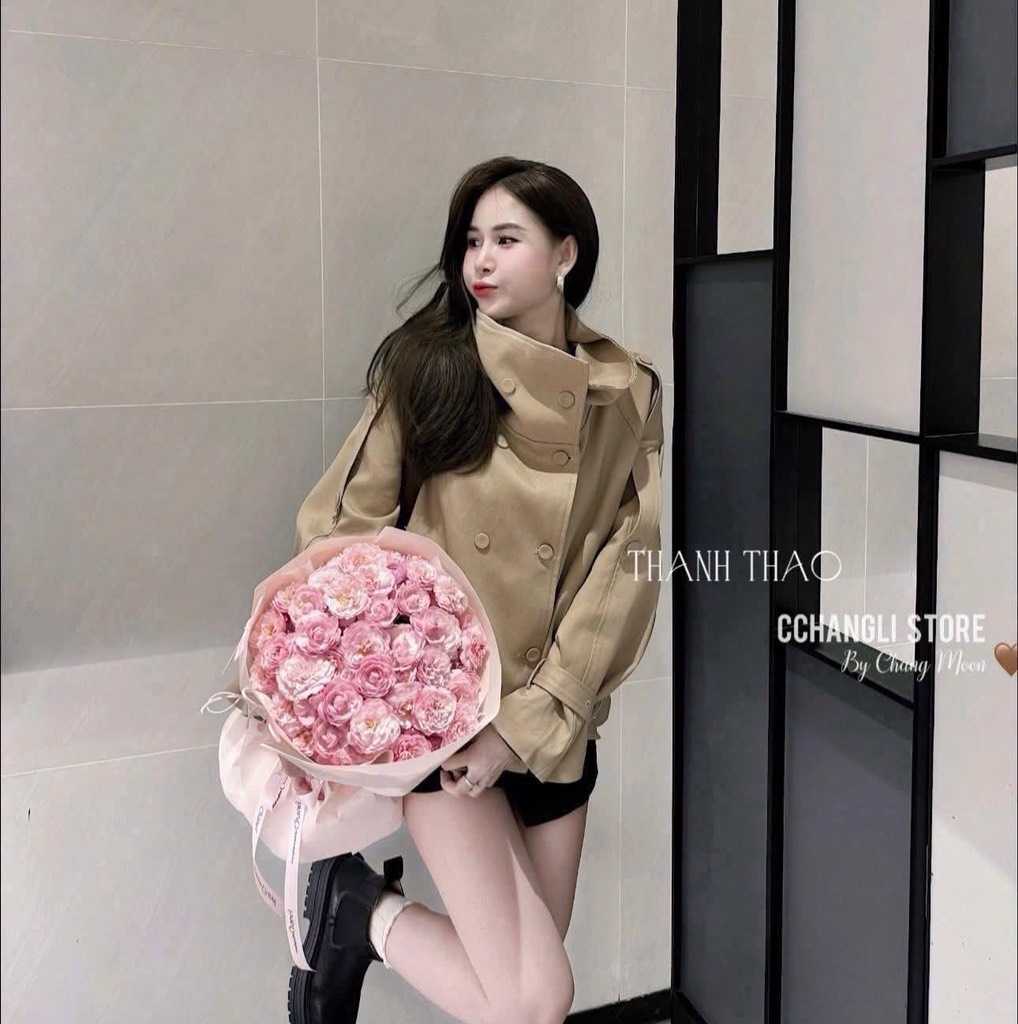 ÁO KHOÁC KAKI MÀU BE NỮ THU ĐÔNG SẴN