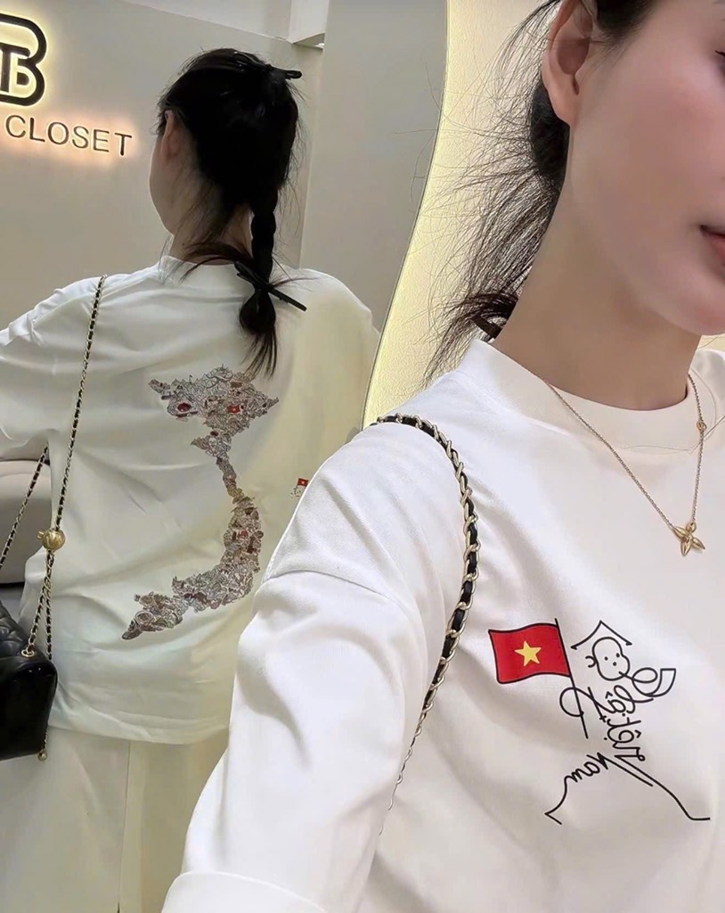 ÁO PHÔNG IN HÌNH BẢN ĐỒ VIỆT NAM MẸ CON SẴN (LOẠI ĐẮT)