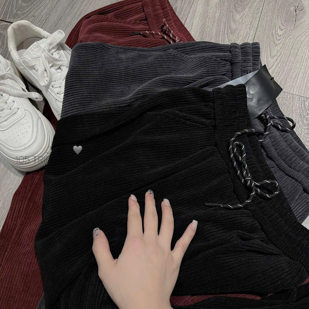 QUẦN NỈ NHUNG 3 MÀU NỮ THU ĐÔNG