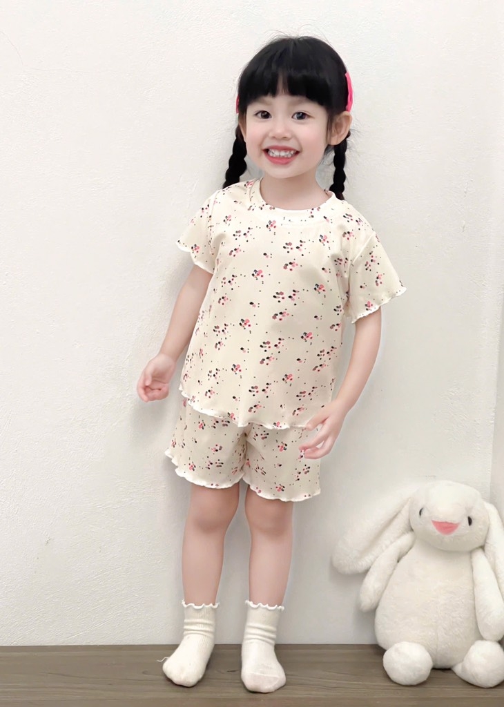 SET 3 BỘ HOA NHÍ HỒNG XANH TRẮNG BÉ GÁI(XẢ 139k)