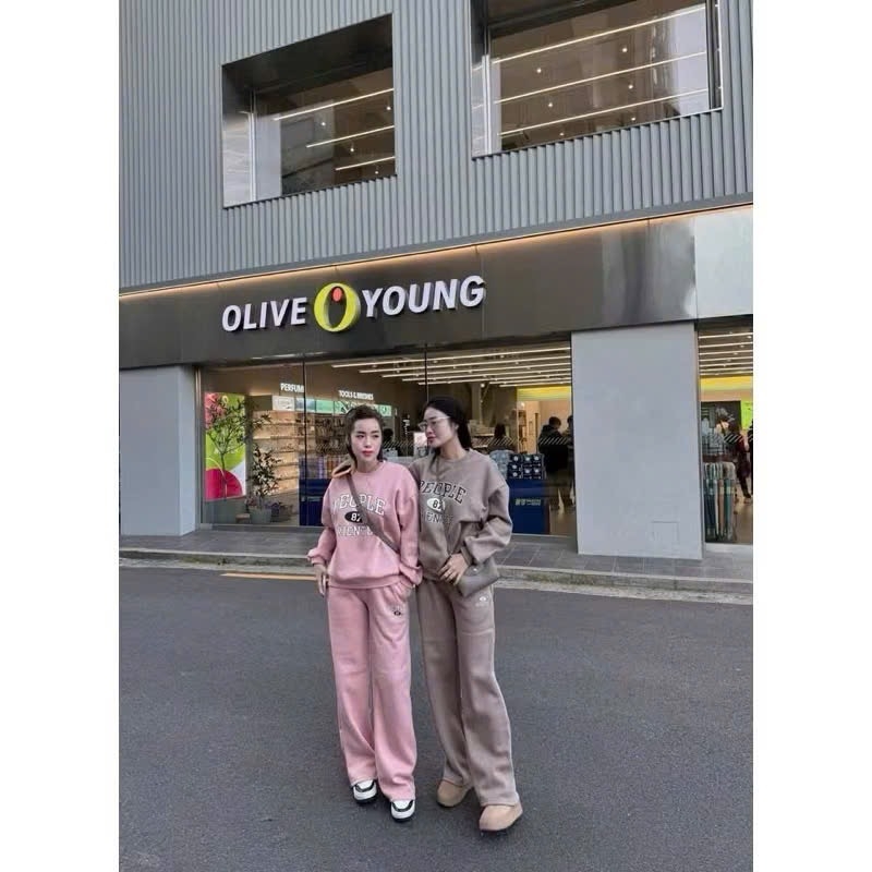 BỘ DÀI NỈ VẢI DƯ SỐ 87 MÀU HỒNG NỮ THU ĐÔNG