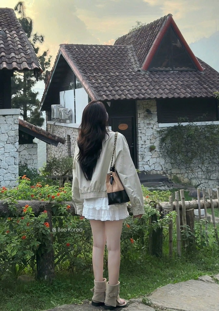 ÁO KHOÁC KAKI HÀN QUỐC CỔ ĐỨC NỮ THU ĐÔNG SẴN
