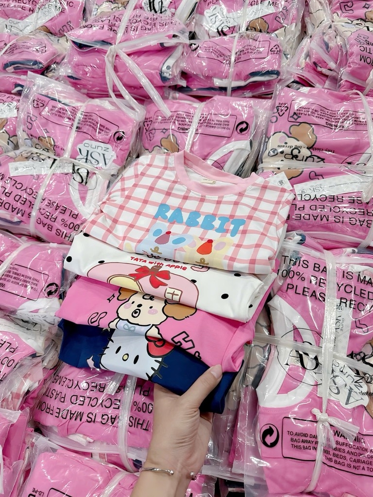SET 4 ÁO BÉ GÁI NHIỀU MÀU SIÊU XINH