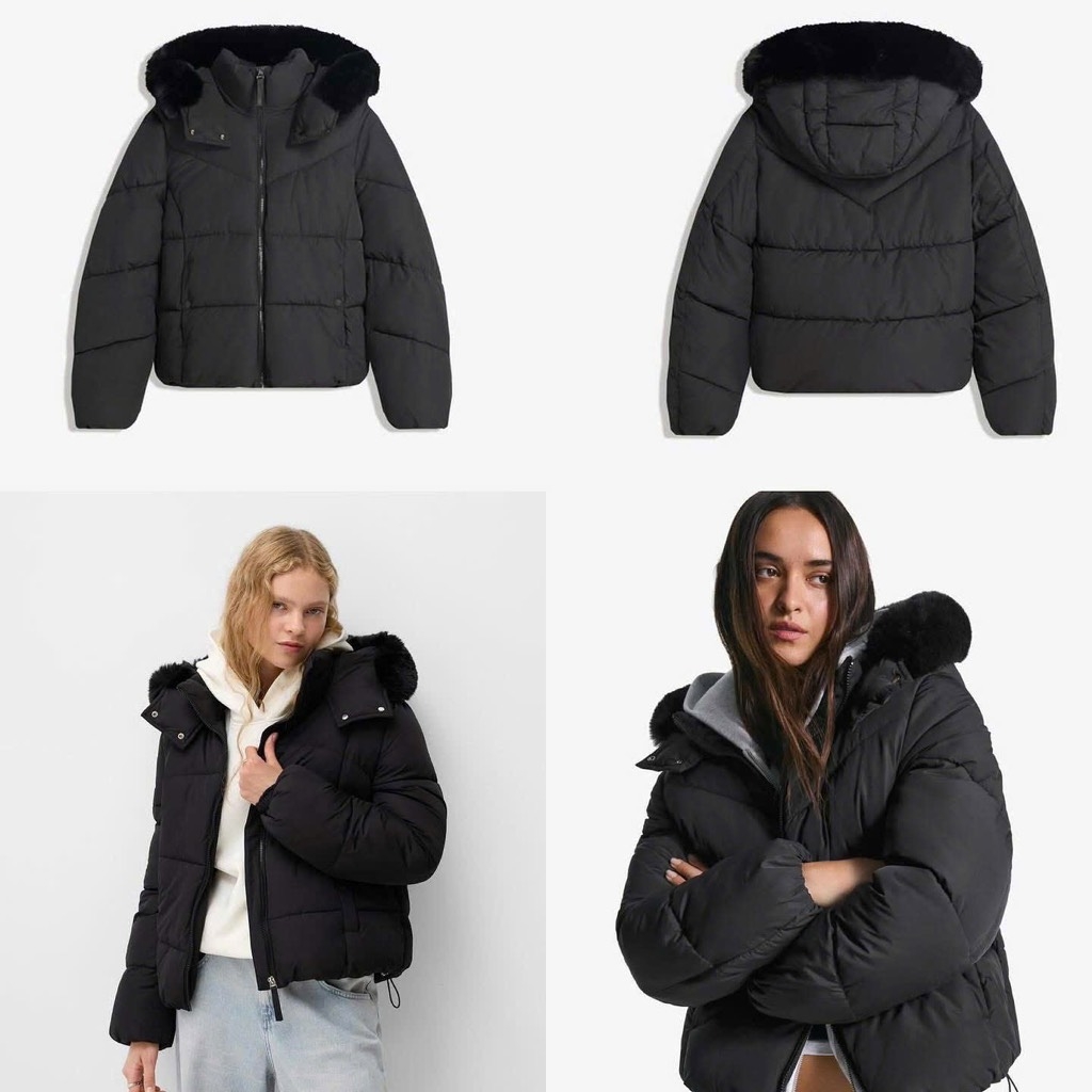 ÁO PHAO BÉO MŨ LÔNG NỮ THU ĐÔNG