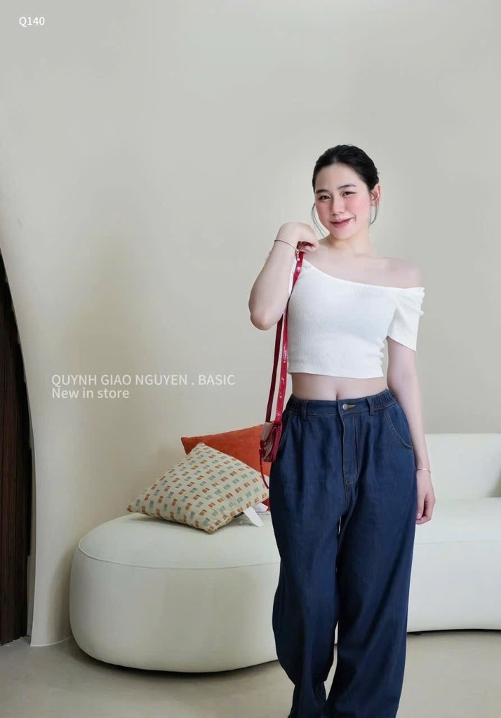 QUẦN BÒ SUÔNG XANH CHUN SAU 1 CÚC NỮ SẴN (SALE 105k)