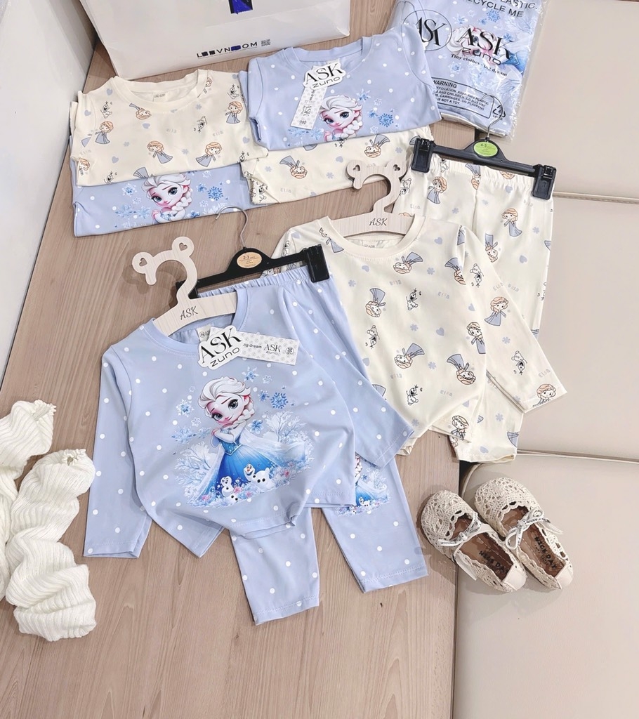 SET 2 BỘ DÀI EOSA TONE BE DƯƠNG BÉ GÁI