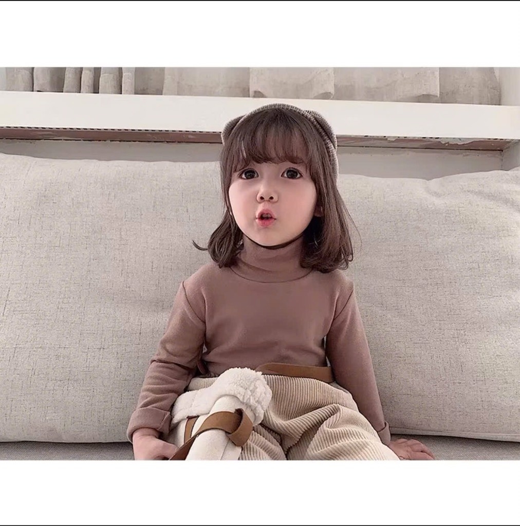 SET 2 ÁO CỔ LỌ DÀI TAY CHO BÉ