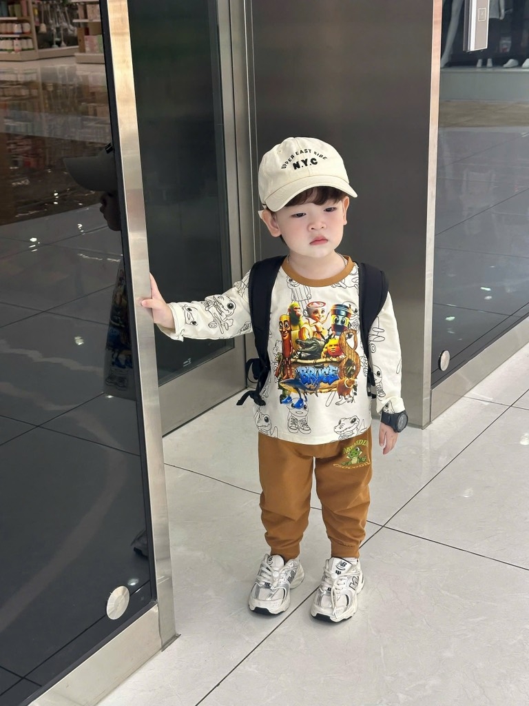 SET 2 BỘ DÀI CÁ SẤU QUẦN DƯƠNG NÂU BÉ TRAI SẴN