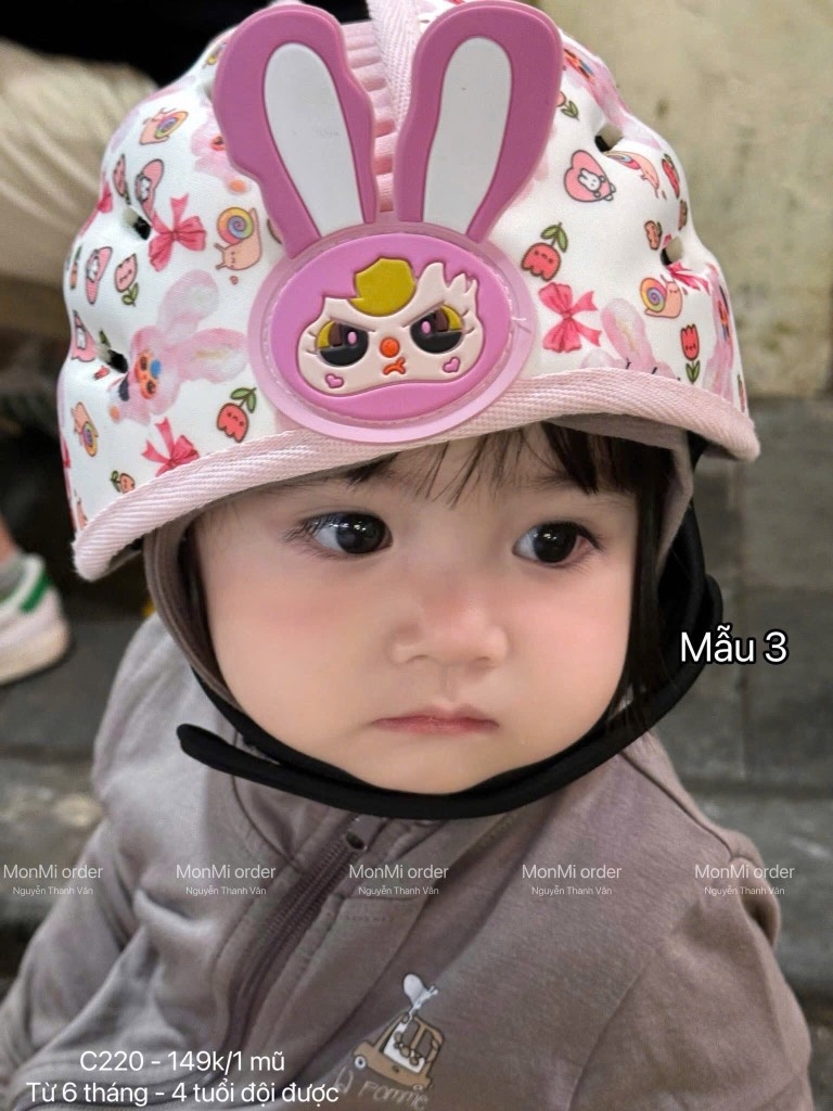 ĐỒ GIA DỤNG - MŨ BẢO HIỂM BÉ TRAI BÉ GÁI (SALE 99k)