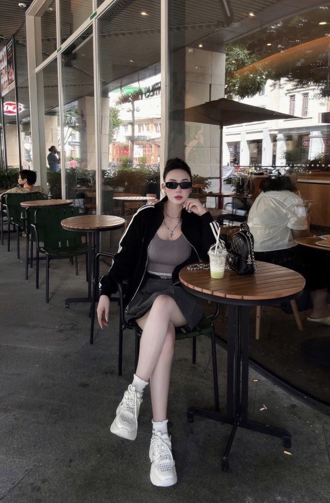 ÁO KHOÁC 2 DA BONJOUR NỮ THU ĐÔNG