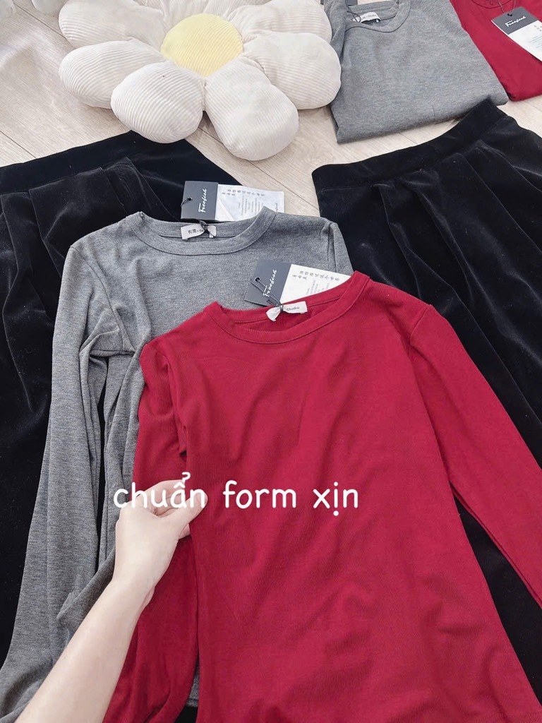 SET BỘ ÁO CV NHUNG XẾP LY NỮ THU ĐÔNG SẴN (SALE 145k)