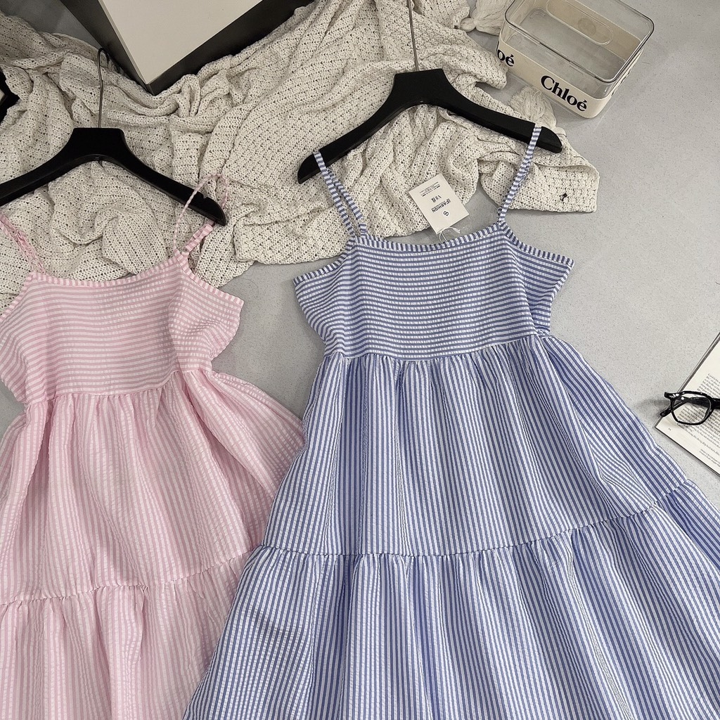 VÁY 2S MAXI KẺ SIU HOT (Xả 60k)