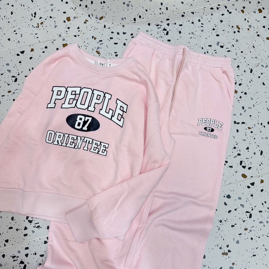 BỘ DÀI NỈ VẢI DƯ SỐ 87 MÀU HỒNG NỮ THU ĐÔNG