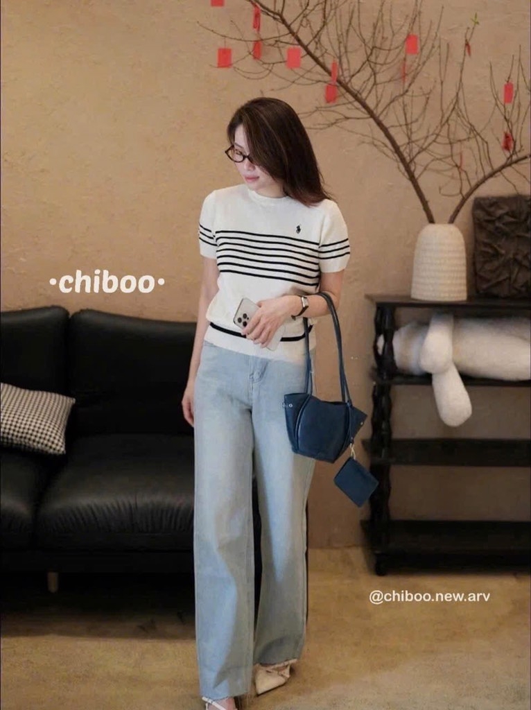 ÁO KẺ THÊU NGỰA SIU SIU HOT NỮ