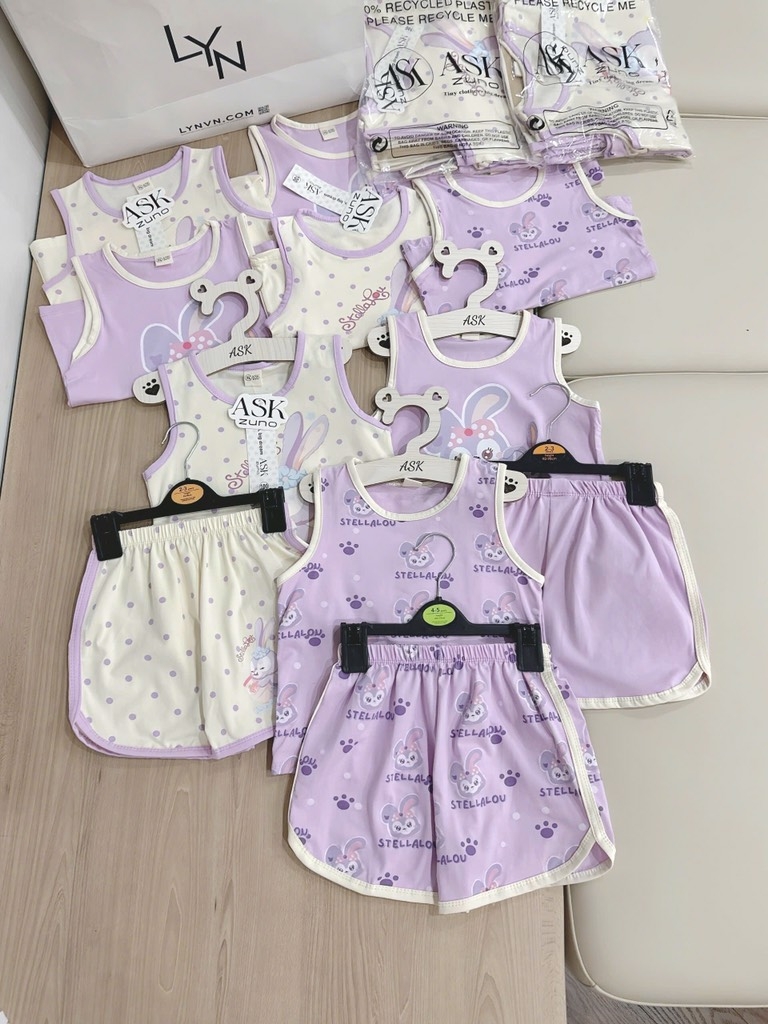 SET 3 BỘ TÍM STELLA LU BÉ GÁI ( xả 99k)