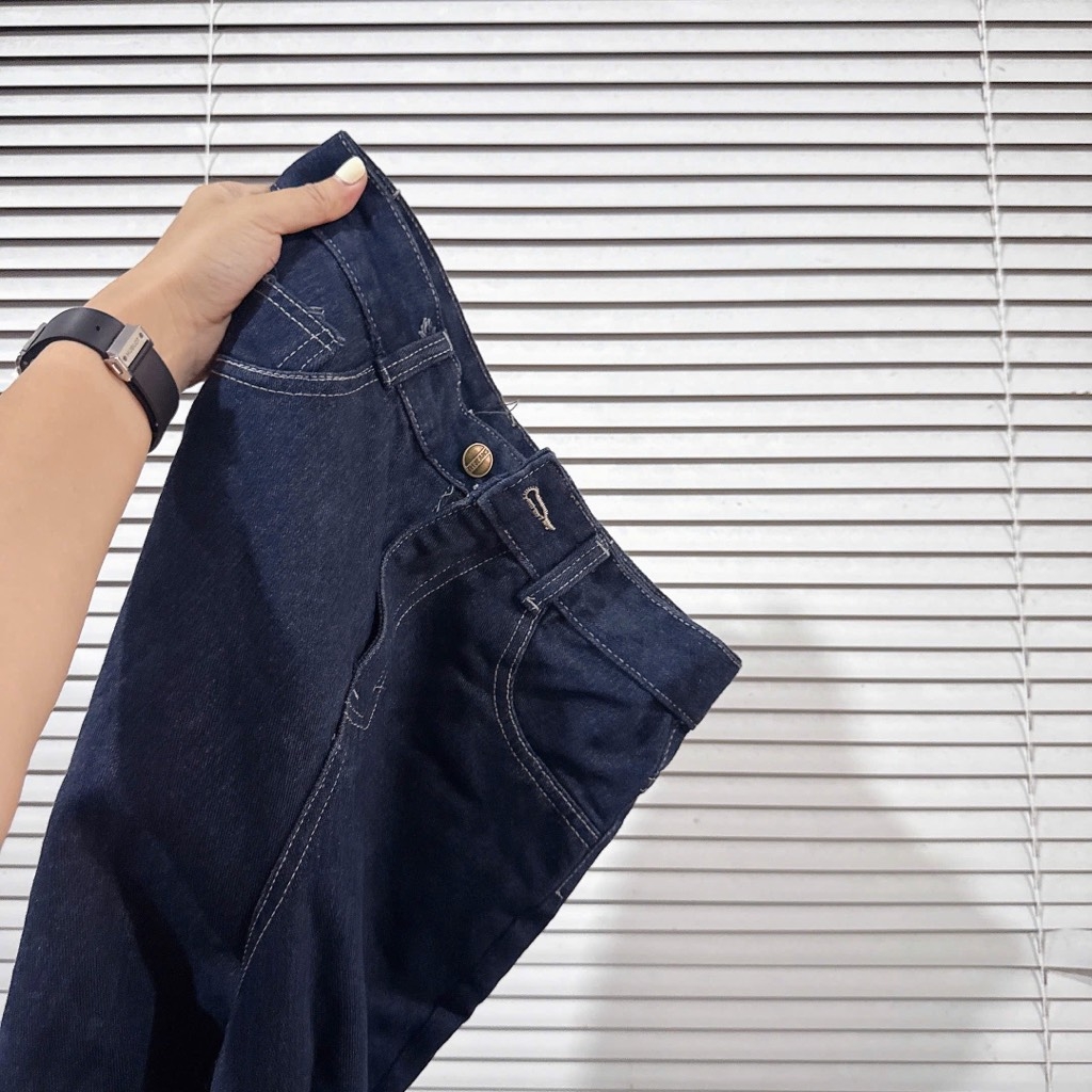 QUẦN BÒ NỮ SUÔNG XANH ĐẬM SẴN(sale 99k)