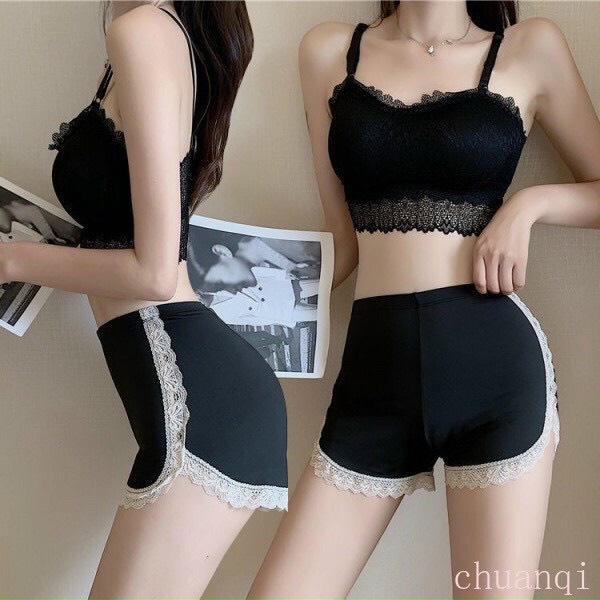 QUẦN MẶC VÁY, QUẦN ĐÙI COTTON VIỀN REN QUẦN LÓT SẴN(XẢ 10k)